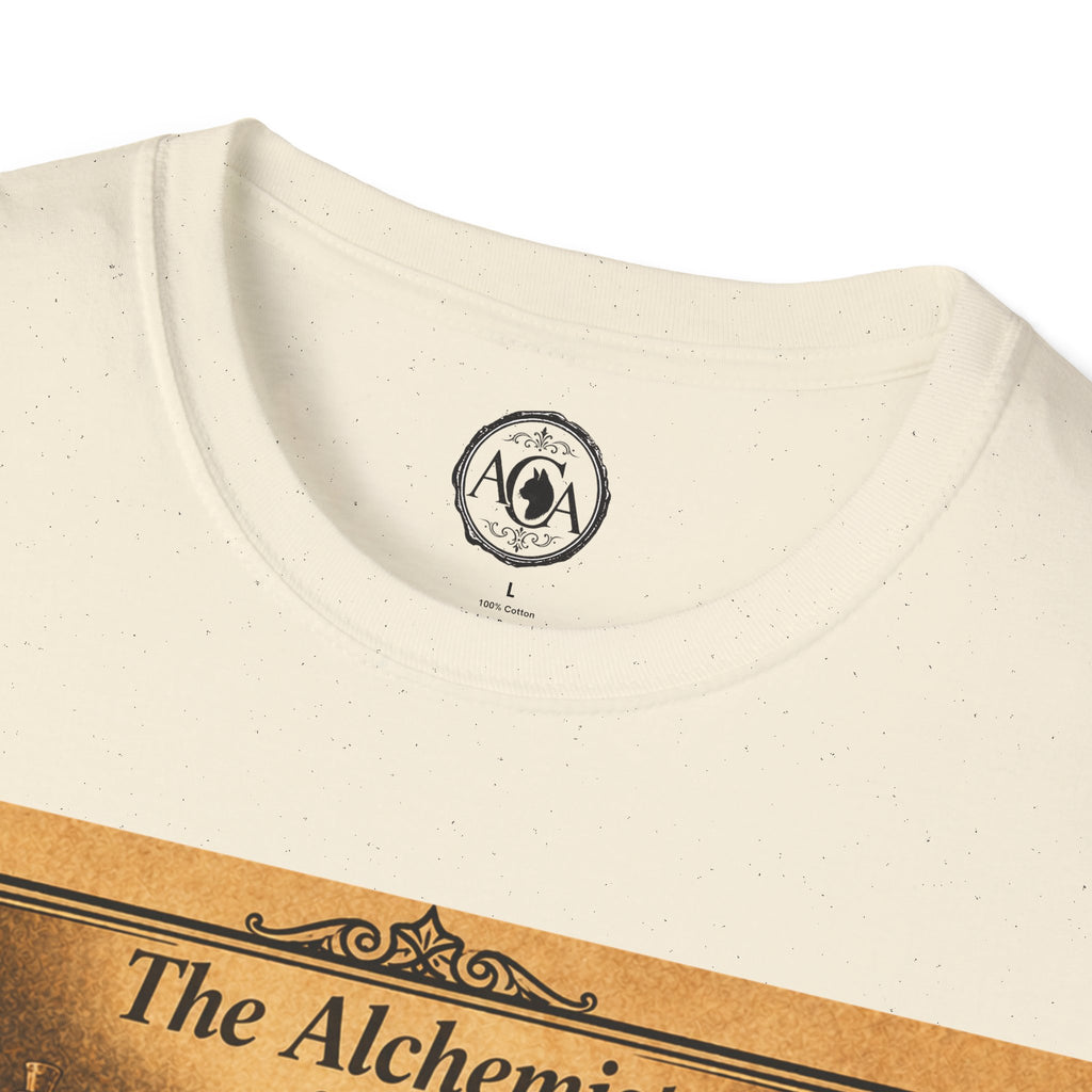 Antique Cats Archive™ Entry No. ACA-002-ALC “The Alchemist” Sphynx Cat T-Shirt – Vintage 1800s Engraving Style