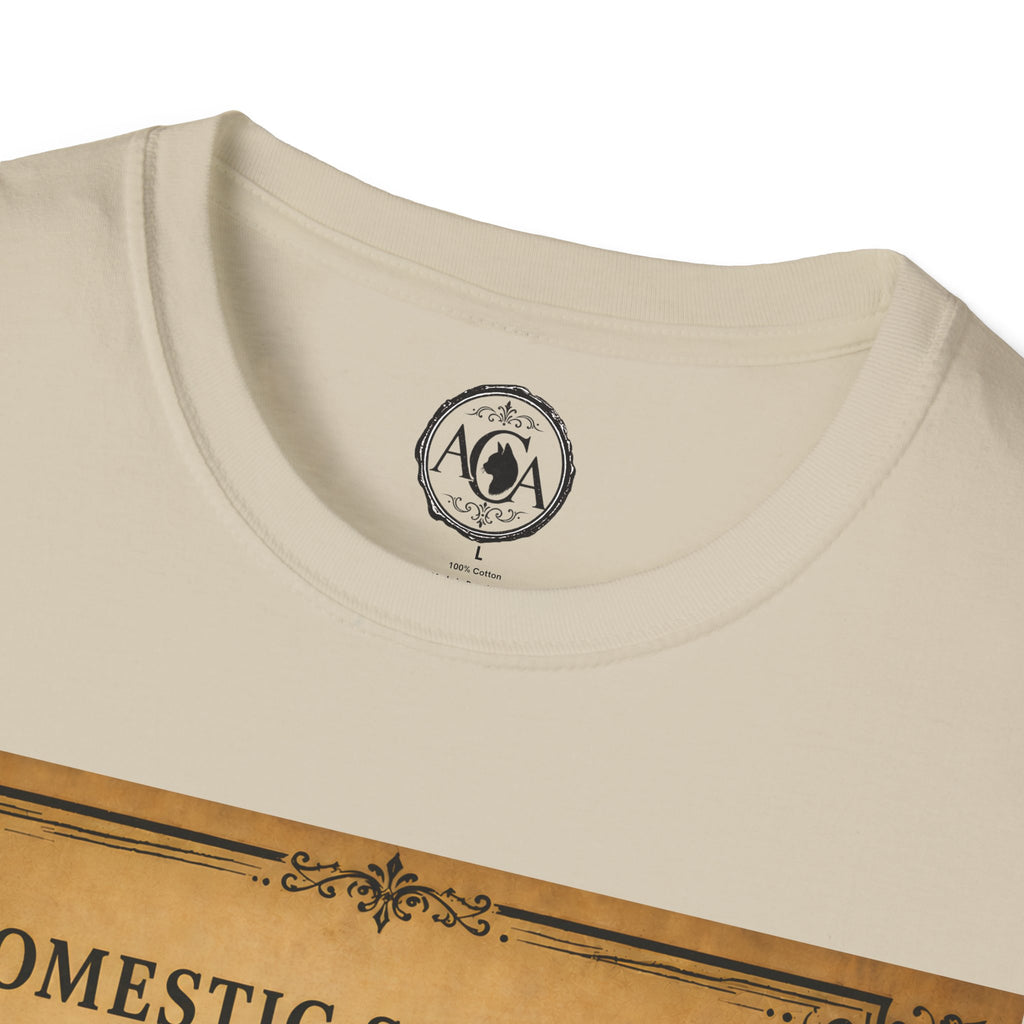 Domestic Shorthair Cat T-Shirt | Vintage Cat Illustration | Antique Cats Archive™