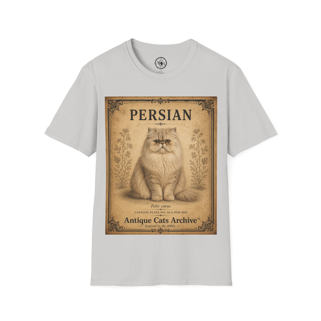 Persian Cat T-Shirt | Vintage Cat Illustration | Antique Cats Archive™  Description