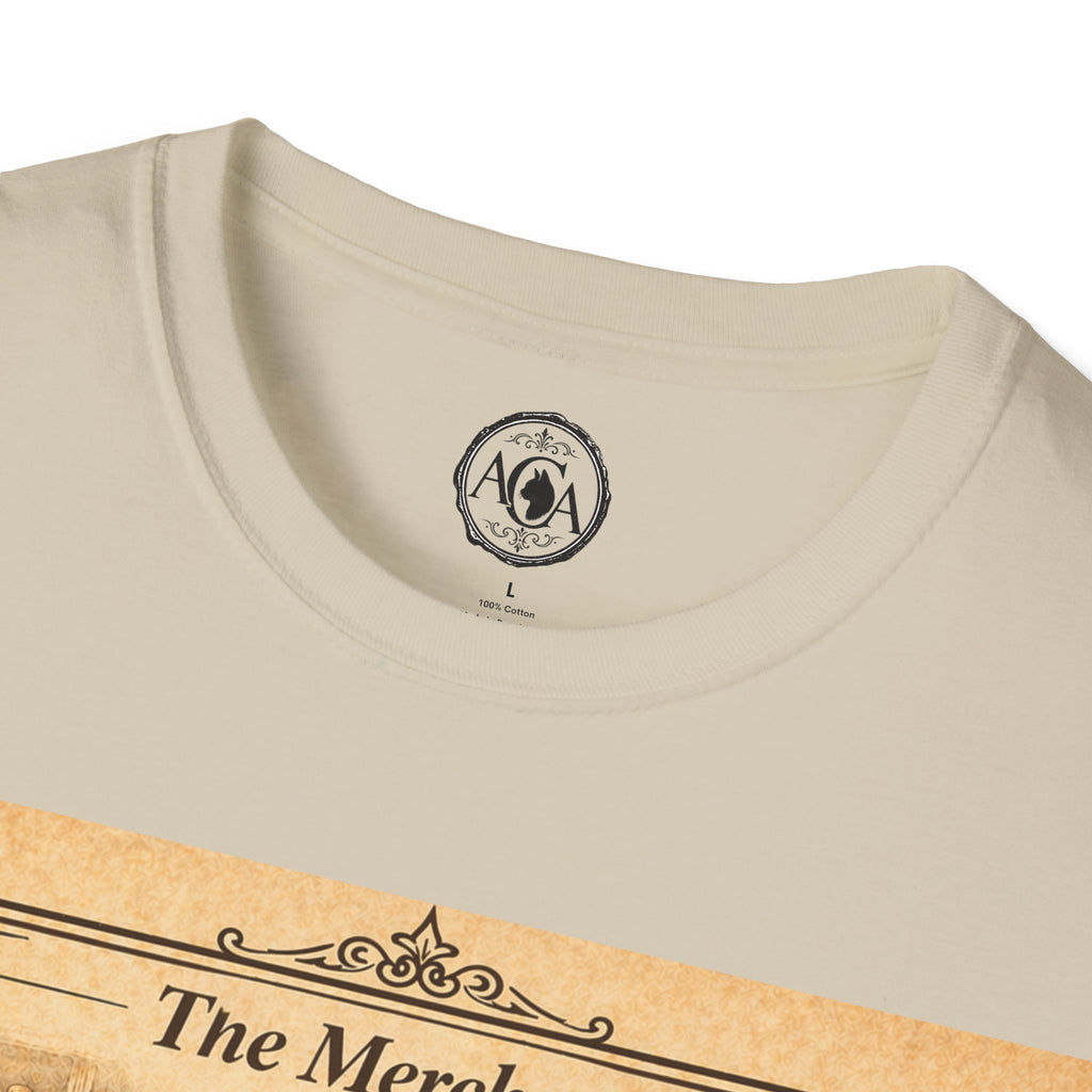 Antique Cats Archive™ Entry No. ACA-017-MER “The Merchant” Burmese Cat T-Shirt – Vintage 1800s Engraving Style