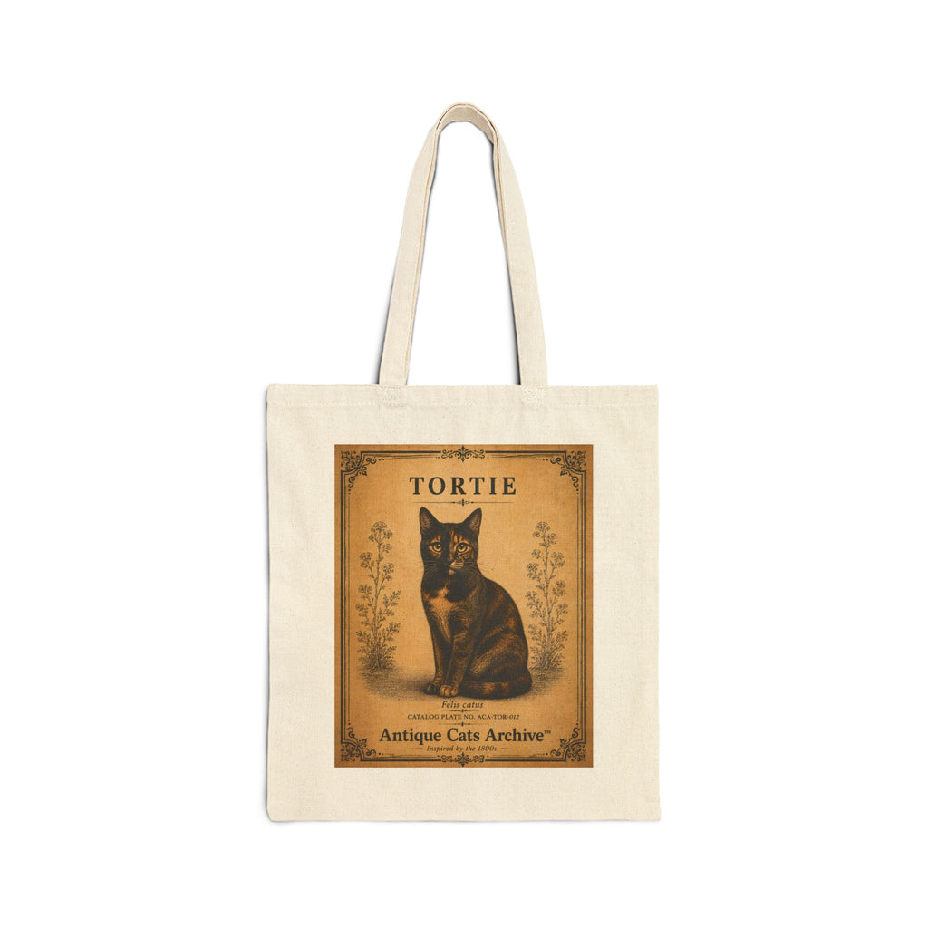 Tortie Vintage Cat Poster Tote Bag | Antique Cats Archive