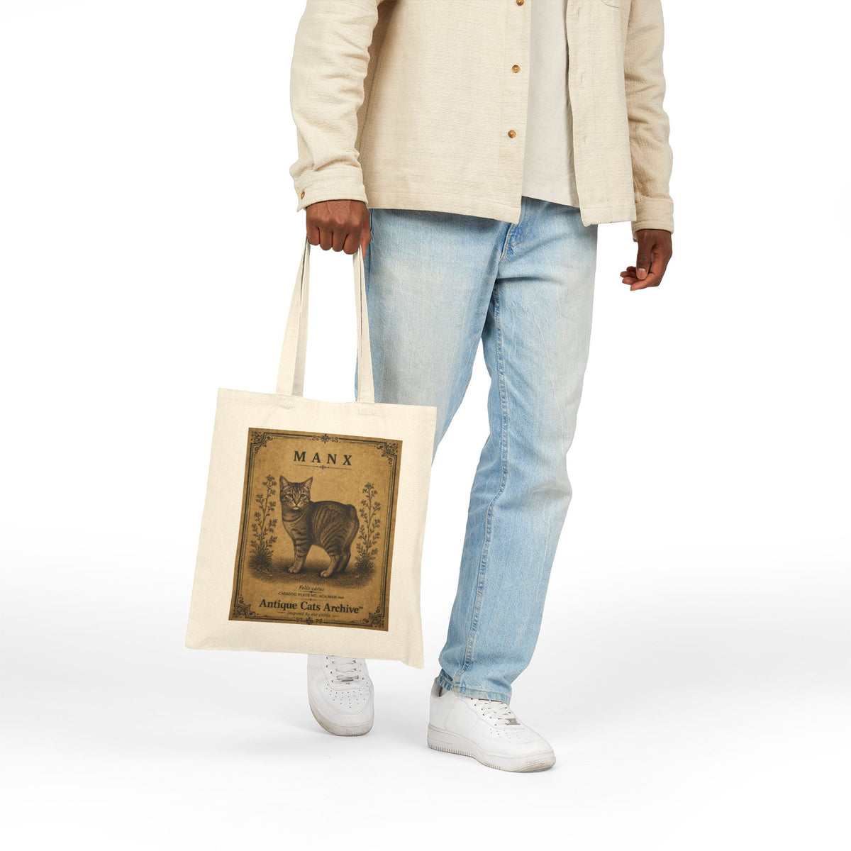 Manx Vintage Cat Poster Tote Bag | Antique Cats Archive