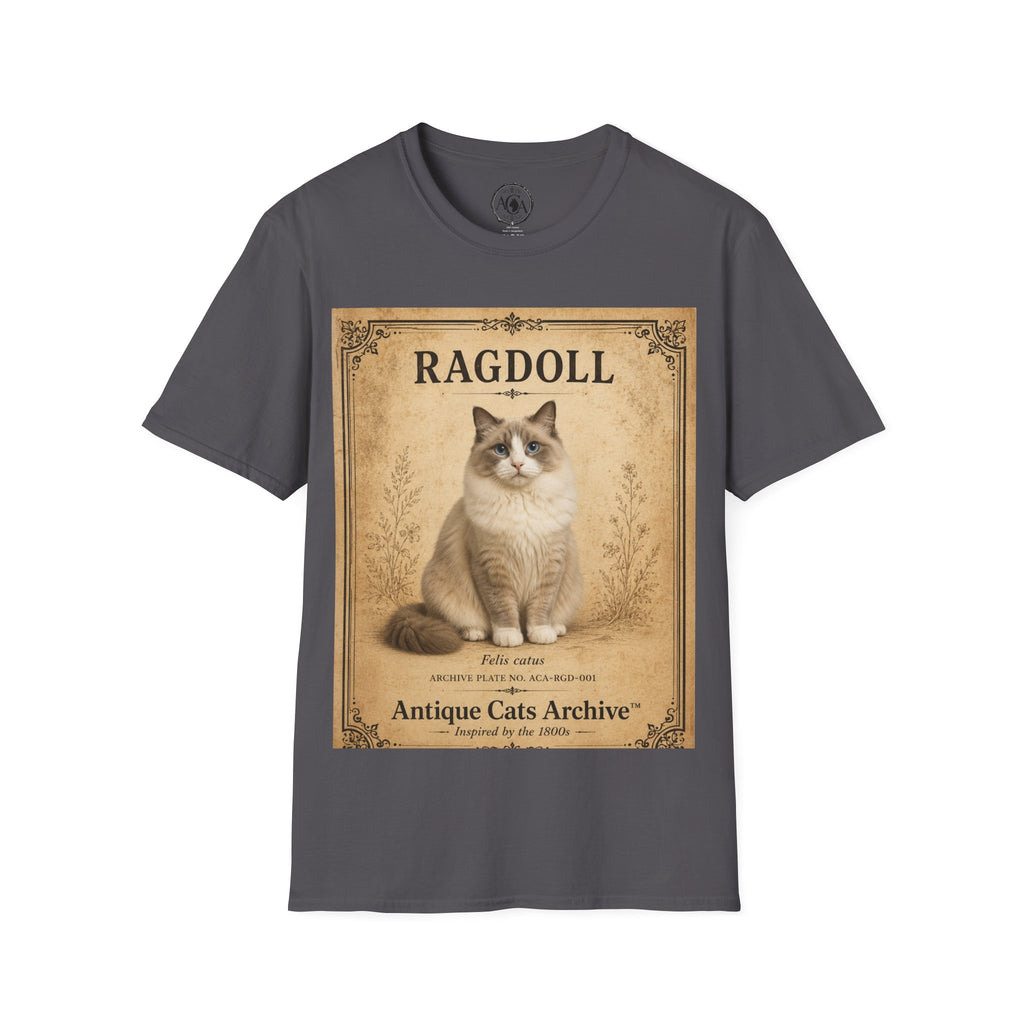Ragdoll Cat Vintage Portrait T-Shirt