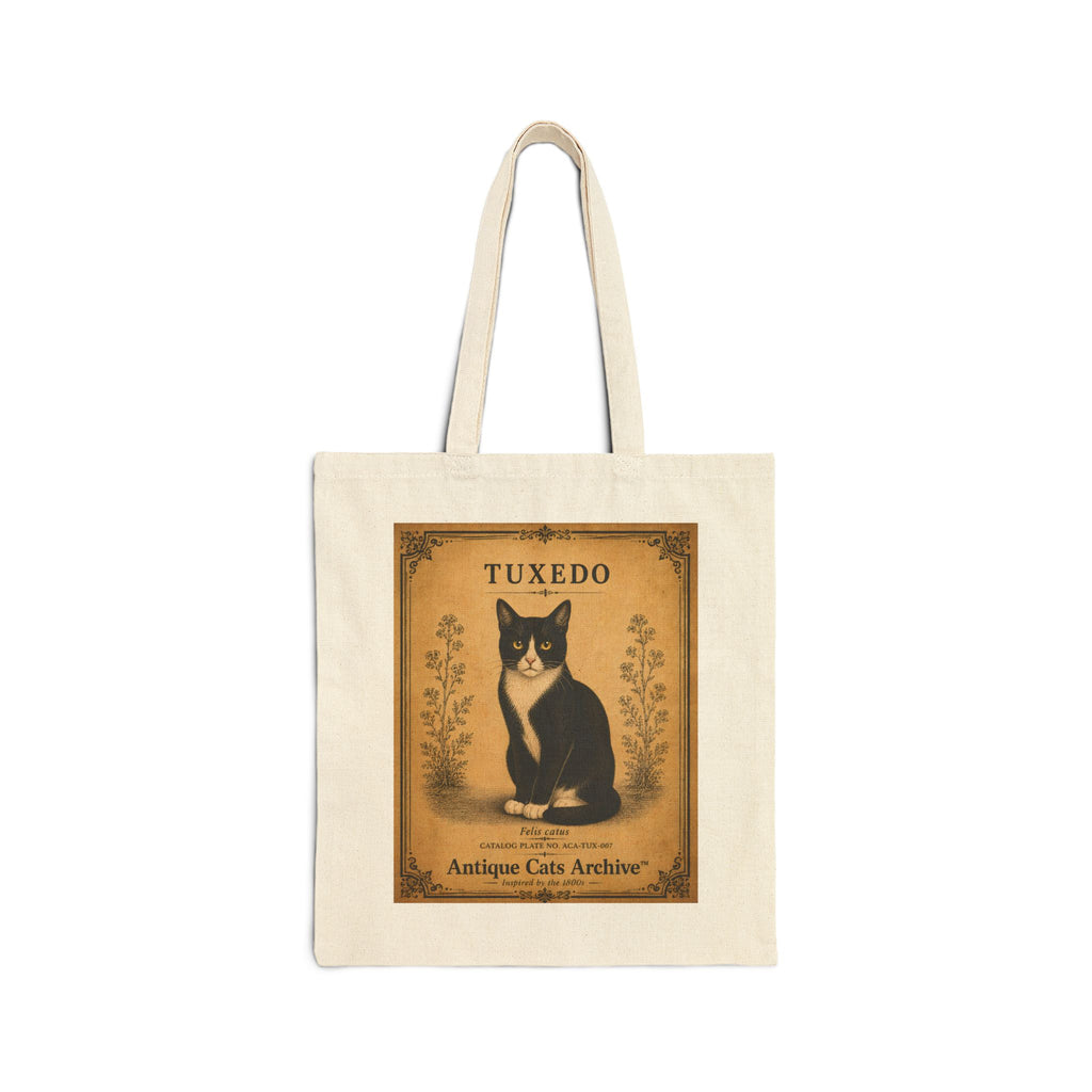 Tuxedo Vintage Cat Poster Tote Bag | Antique Cats Archive