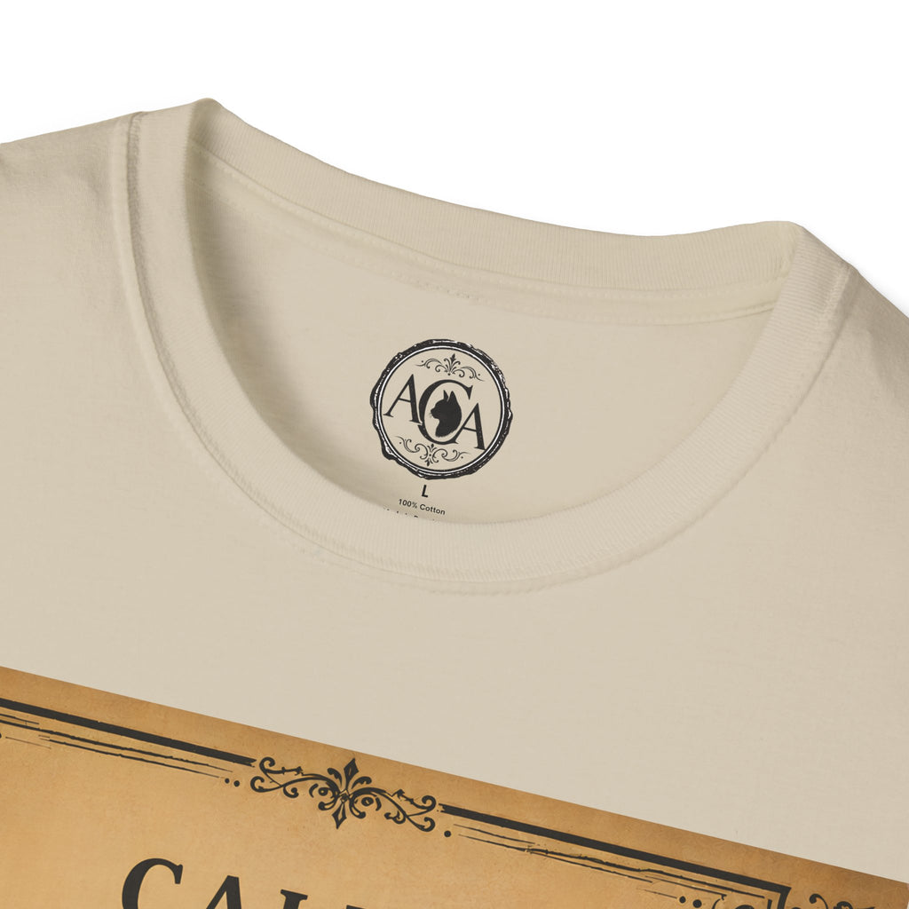Calico Cat T-Shirt | Vintage Cat Illustration | Antique Cats Archive™