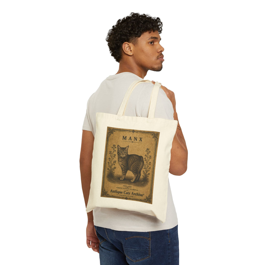 Manx Vintage Cat Poster Tote Bag | Antique Cats Archive