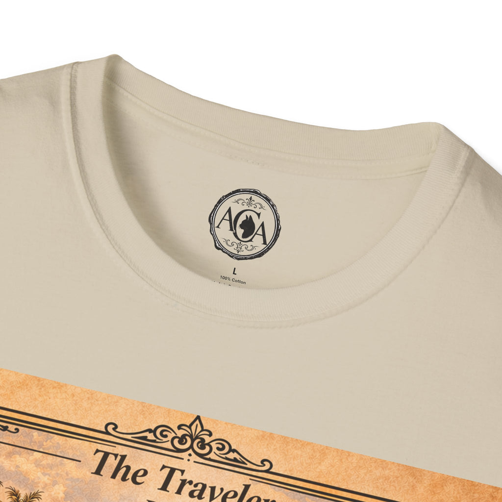 Antique Cats Archive™ Entry No. ACA-024-TRV “The Traveler” Bengal Cat T-Shirt – Vintage 1800s Engraving Style