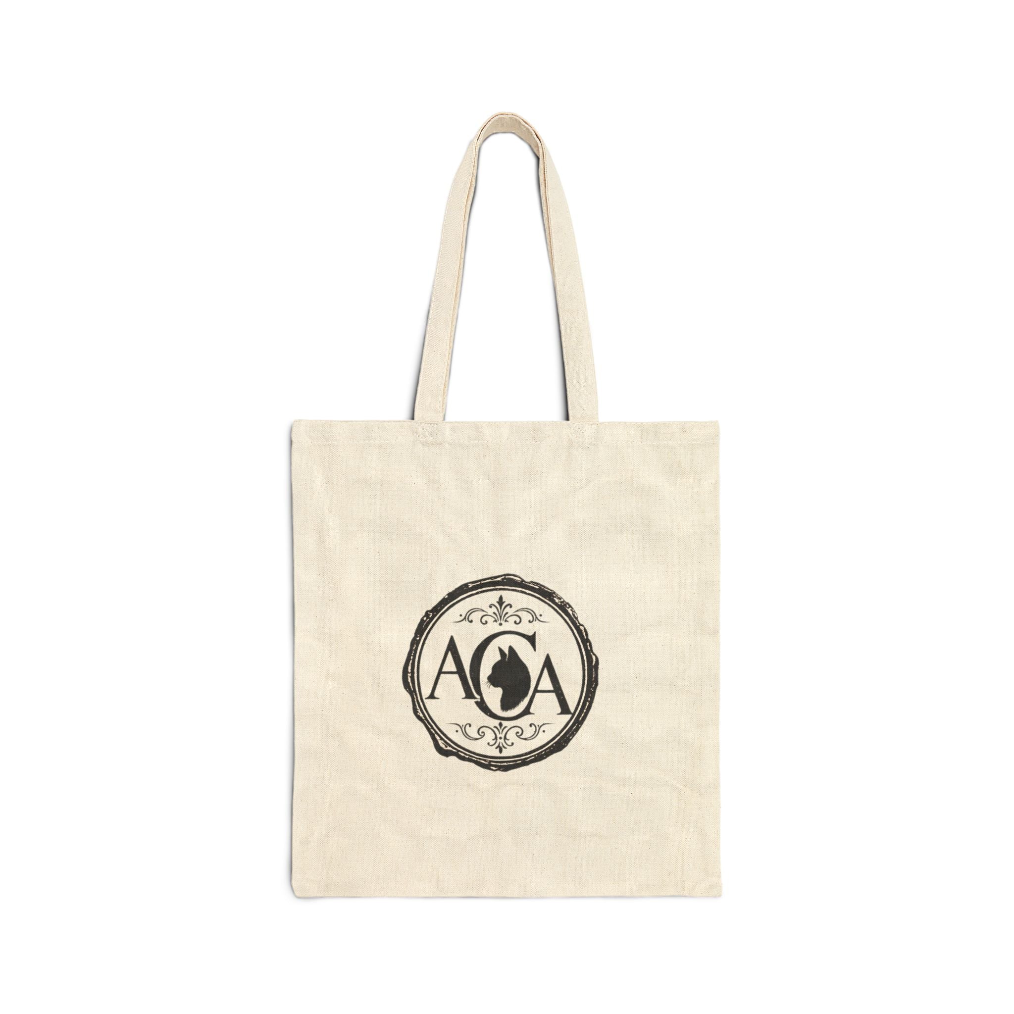 Sphynx Cat Vintage Poster Tote Bag | Antique Cats Archive Cotton Canvas