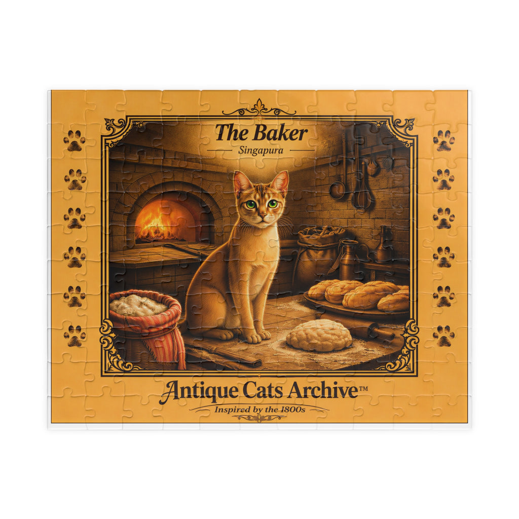 Antique Cats Archive Baker Cat Puzzle | Jigsaw Puzzle 110 or 520 Pieces