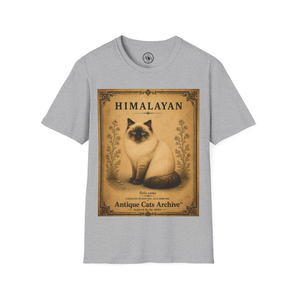 Himalayan Cat T-Shirt | Vintage Cat Illustration | Antique Cats Archive™