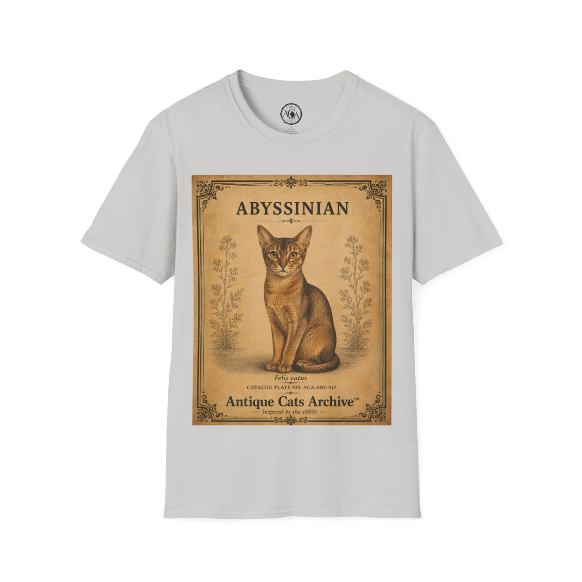 Abyssinian Cat T-Shirt | Vintage Cat Illustration | Antique Cats Archive™