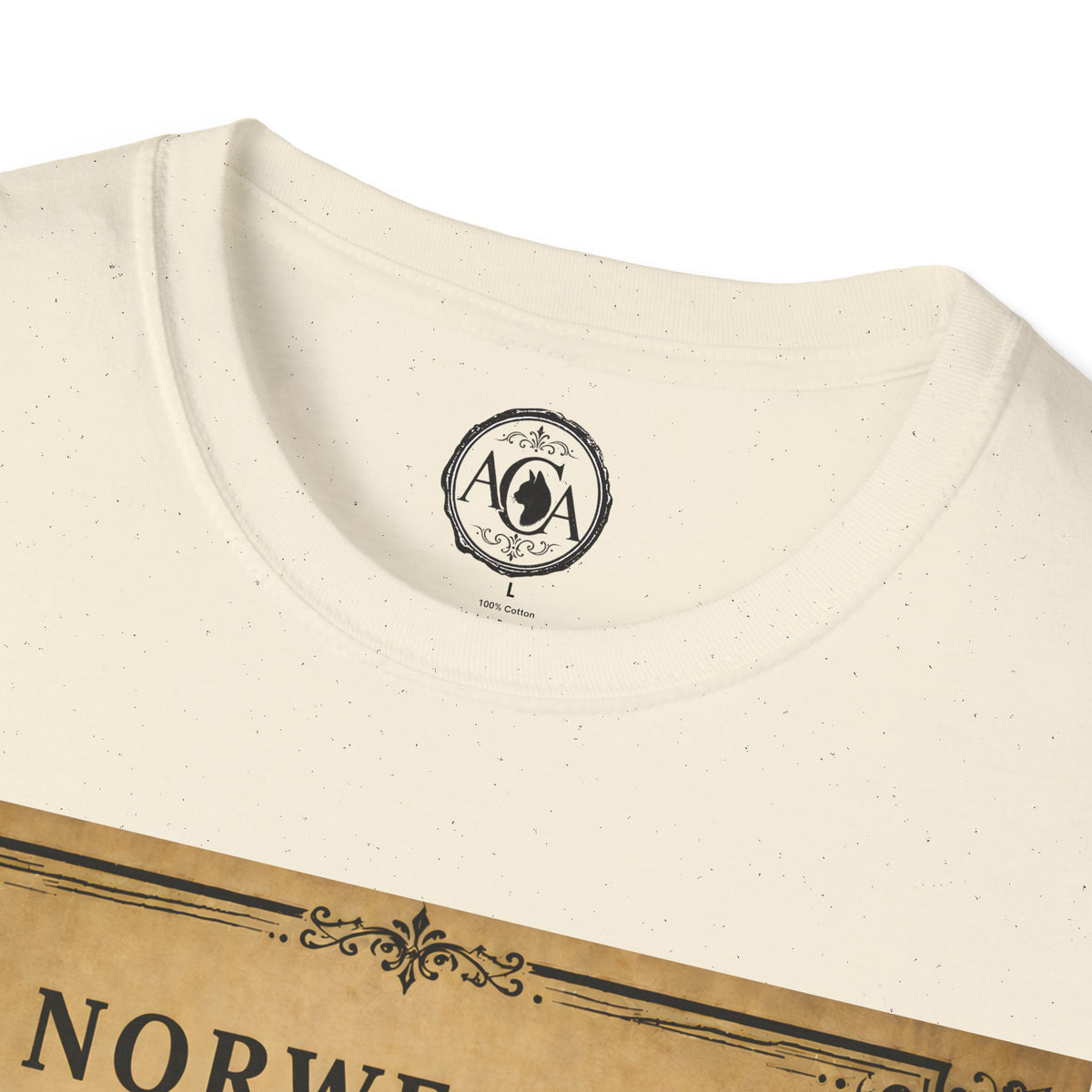 Norwegian Forest Cat T-Shirt | Vintage Cat Illustration | Antique Cats Archive™
