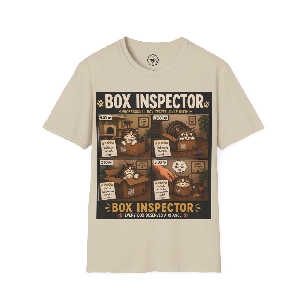 Funny Cat Shirt, Box Inspector, Professional Box Tester Since Birth, Cat Lover Gift, Cat Humor Tee, Cat Owner Gift