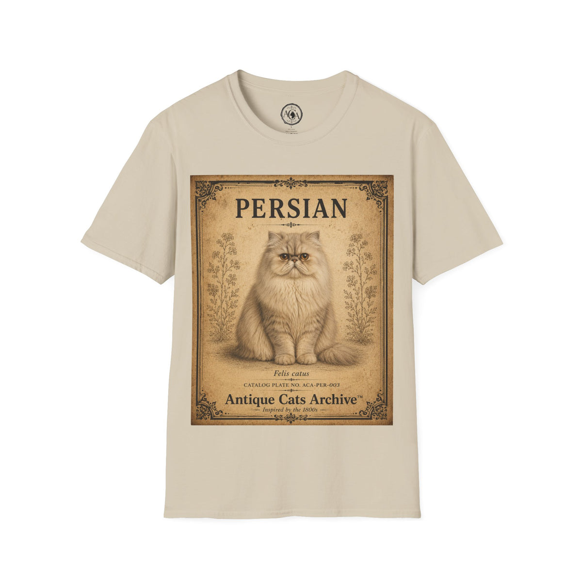 Persian Cat T-Shirt | Vintage Cat Illustration | Antique Cats Archive™  Description