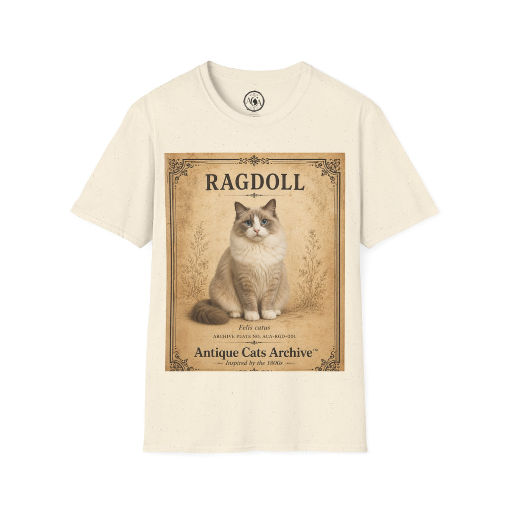 Ragdoll Cat Vintage Portrait T-Shirt