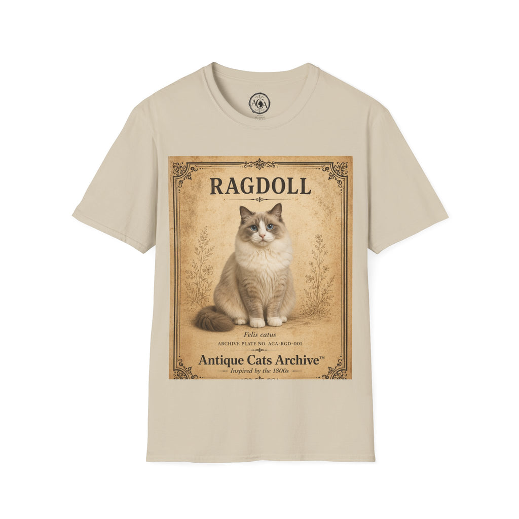 Ragdoll Cat Vintage Portrait T-Shirt