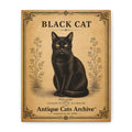 Black Cat Canvas | Vintage Antique Cats Archive Wall Art