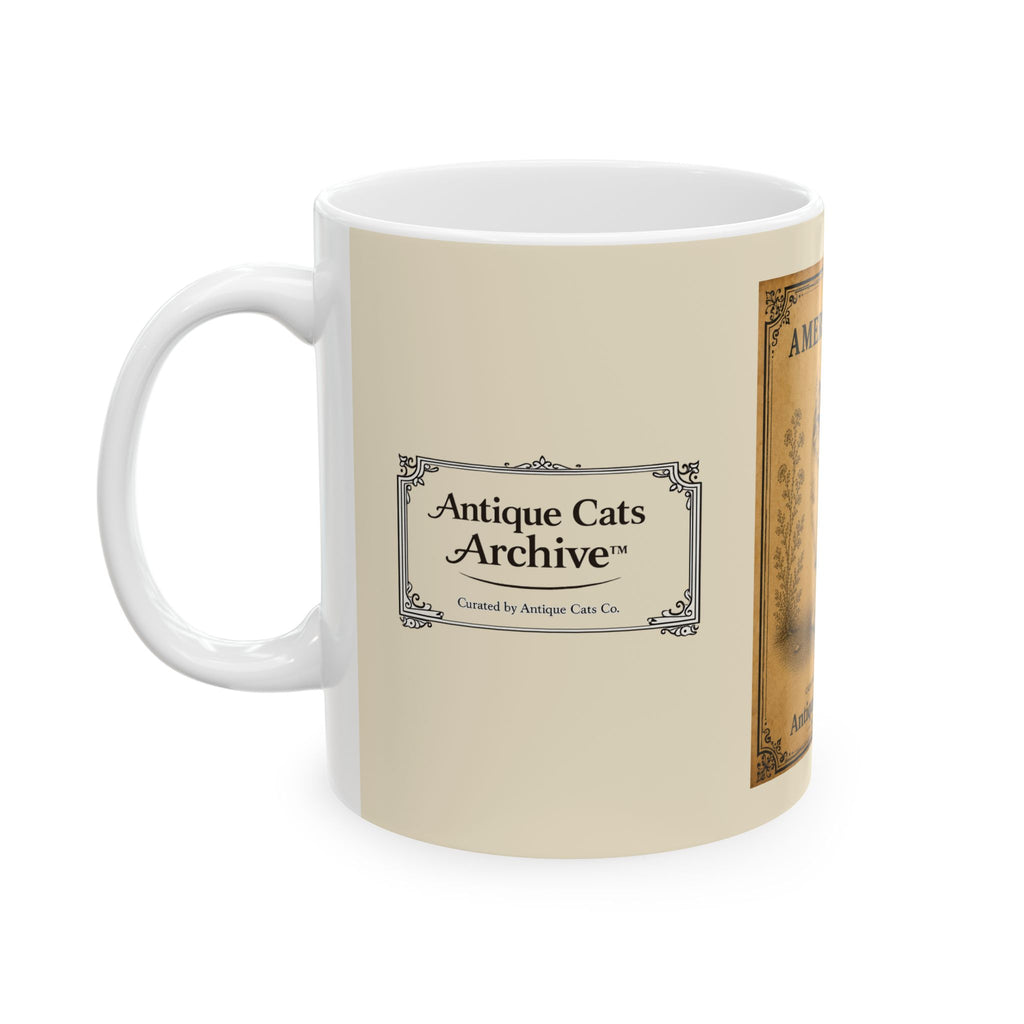 Antique American Curl Cat Mug — Vintage Cat Breed Coffee Cup (11oz/15oz)