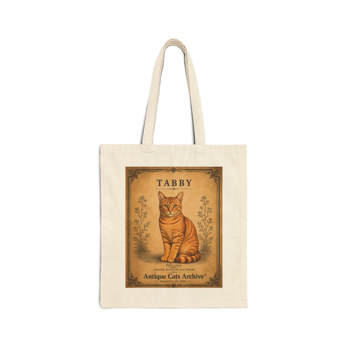 Tabby Vintage Cat Poster Tote Bag | Antique Cats Archive