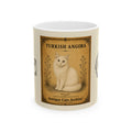 Vintage Turkish Angora Cat Ceramic Mug — Antique Cats Archive Tea & Coffee Mug (11oz)