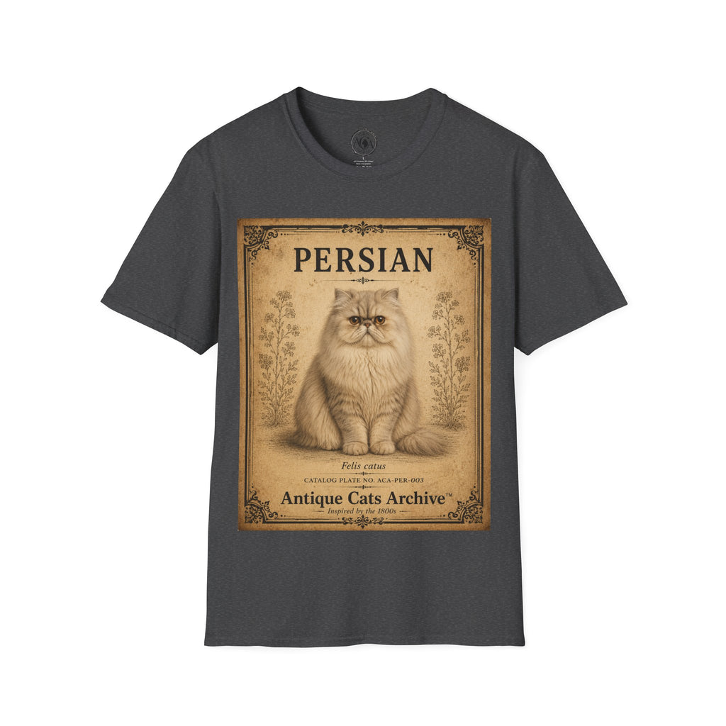 Persian Cat T-Shirt | Vintage Cat Illustration | Antique Cats Archive™  Description