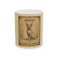 Vintage Sphynx Cat Ceramic Mug — Antique Cats Archive Tea & Coffee Cup (11oz)