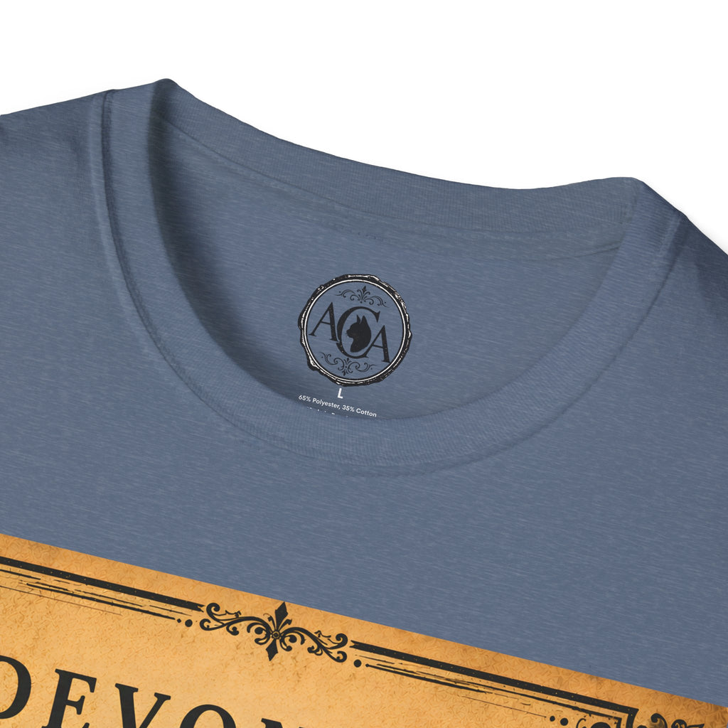 Devon Rex Cat T-Shirt | Vintage Cat Illustration | Antique Cats Archive™