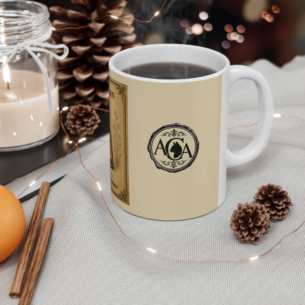 Abyssinian Cat Vintage Illustration Mug | Antique Cats Archive