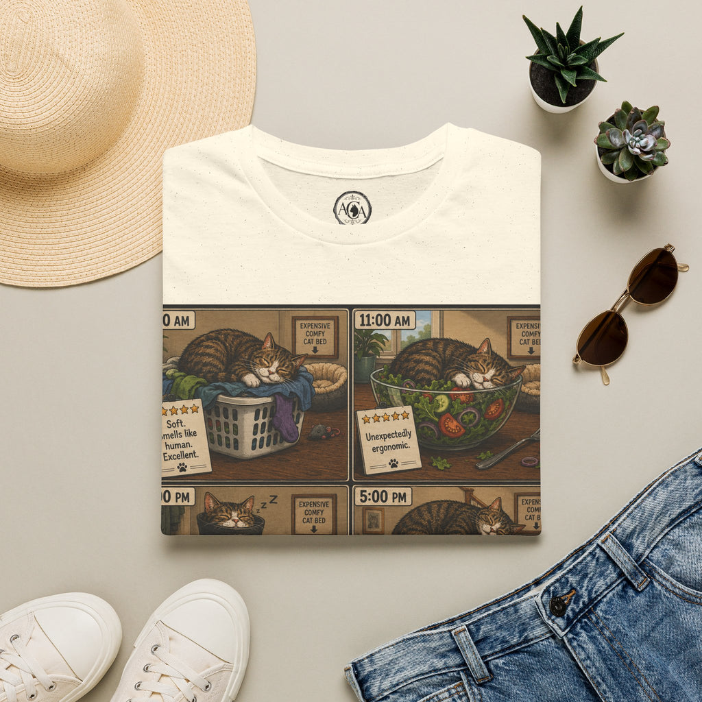 Funny Cat Shirt, Sleep Location Specialist, Cat Lover Gift, Cat Humor Tee, Cat Owner Gift, Funny Cat Sleeping Shirt