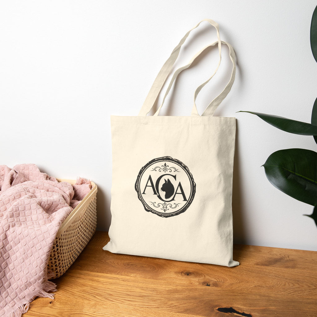 Russian Blue Cat Tote | Vintage Antique Cats Poster Canvas