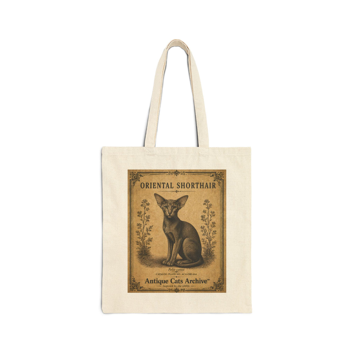 Oriental Shorthair Vintage Cat Poster Tote Bag | Antique Cats Archive