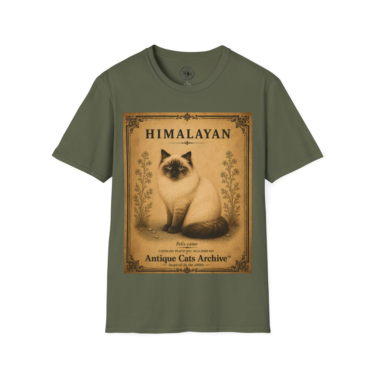 Himalayan Cat T-Shirt | Vintage Cat Illustration | Antique Cats Archive™
