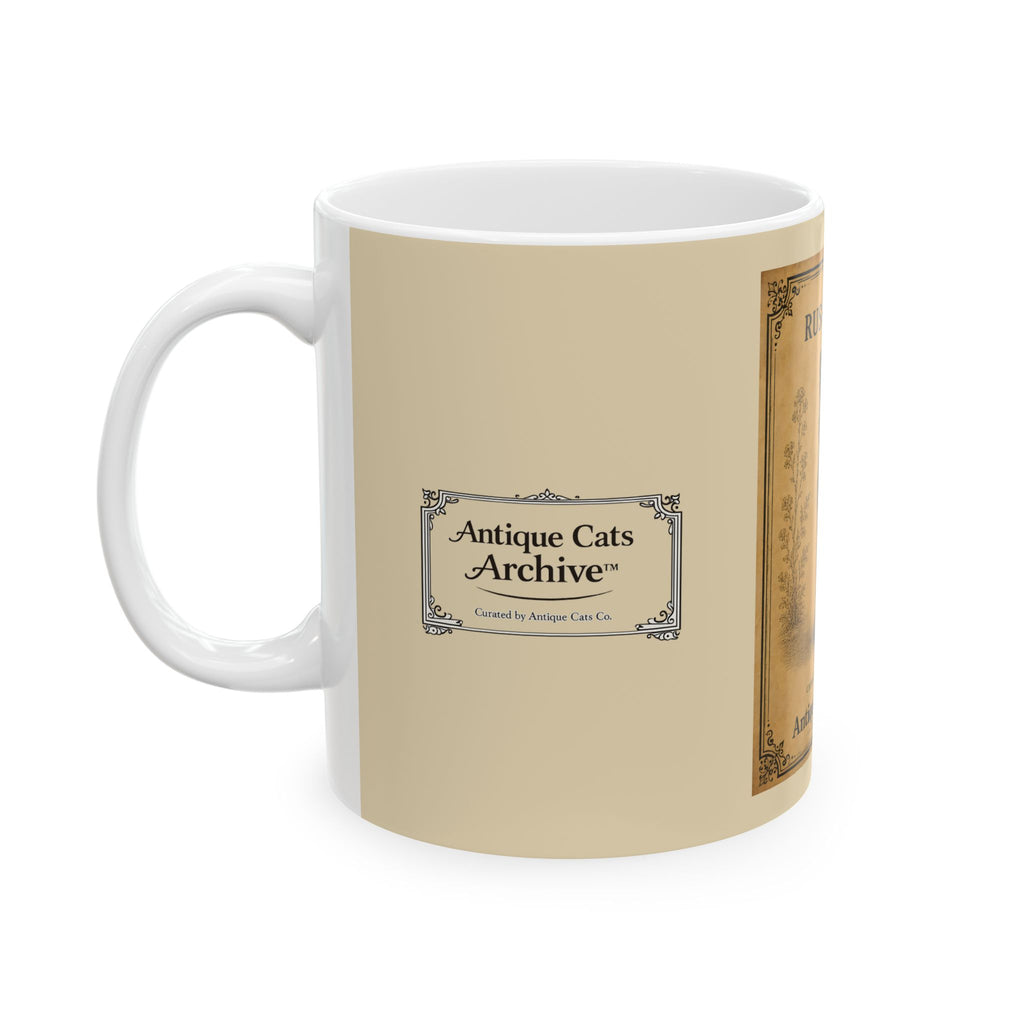 Vintage Russian Blue Cat Ceramic Mug — Antique Cats Archive Tea & Coffee Cup (11oz)
