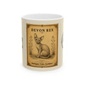 Vintage Devon Rex Cat Ceramic Mug — Antique Cats Archive Tea & Coffee Cup (11oz)