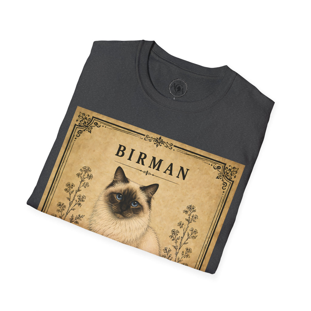 Birman Cat T-Shirt | Vintage Cat Illustration | Antique Cats Archive™