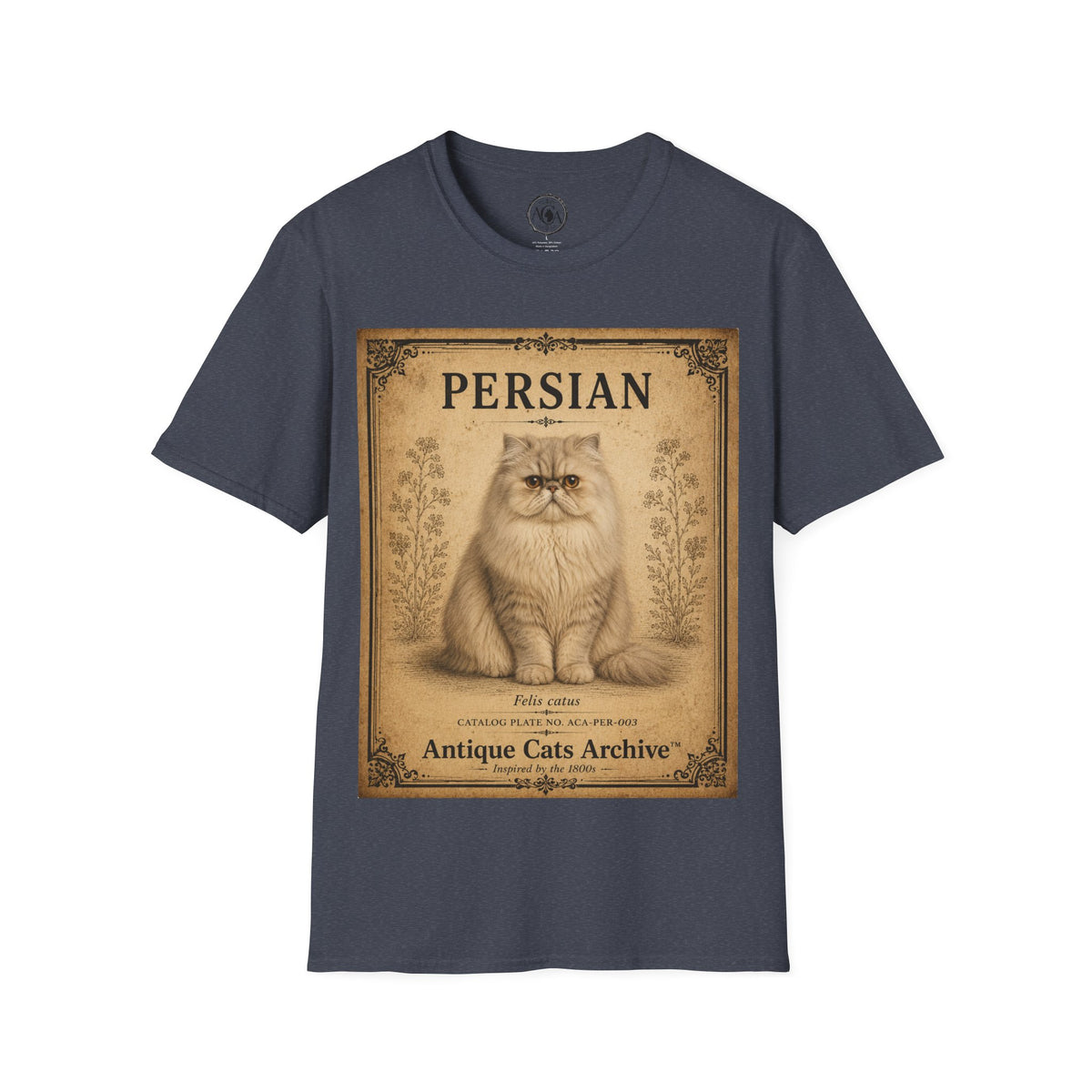 Persian Cat T-Shirt | Vintage Cat Illustration | Antique Cats Archive™  Description