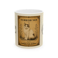 Vintage Turkish Van Cat Ceramic Mug — Antique Cats Archive Tea & Coffee Mug  (11oz)