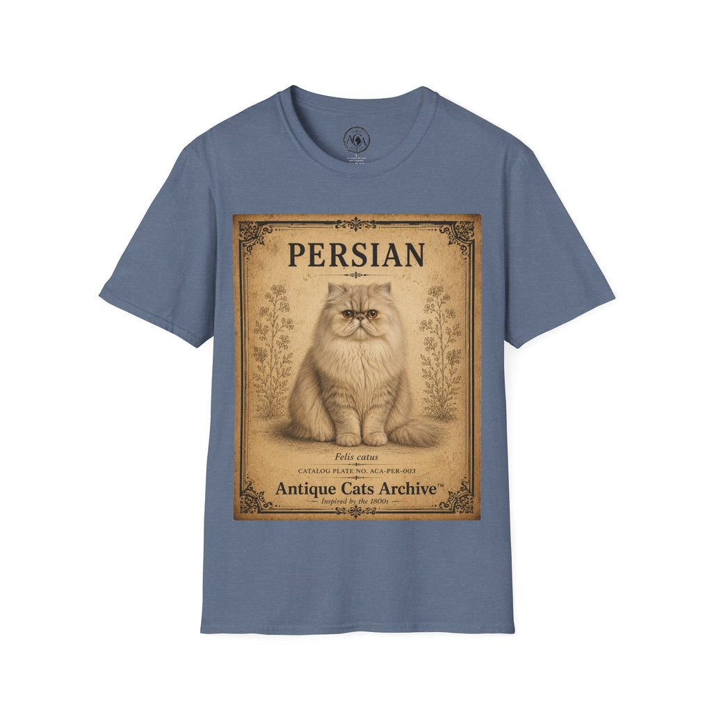 Persian Cat T-Shirt | Vintage Cat Illustration | Antique Cats Archive™  Description