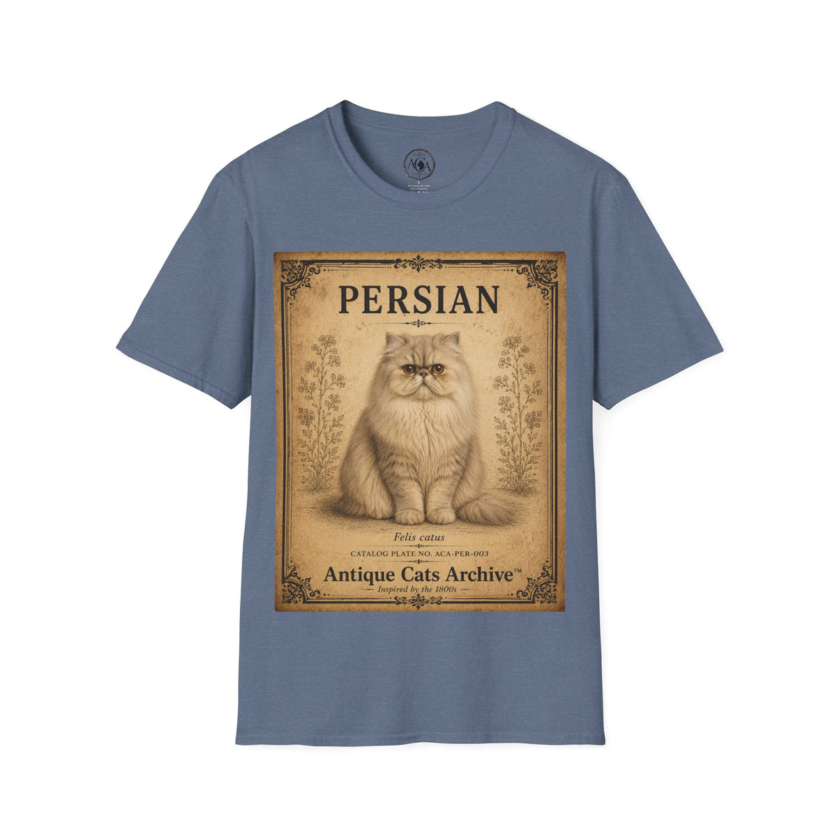 Persian Cat T-Shirt | Vintage Cat Illustration | Antique Cats Archive™  Description