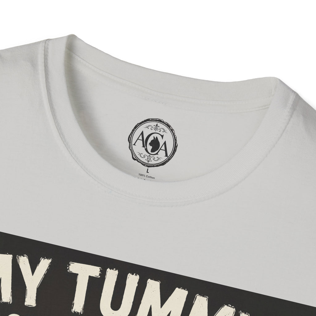 Funny Cat Shirt, This Tummy Doesn't Observe Your Daylight Saving Time, Cat Owner Gift, Hungry Cat Meme, Cat Lover T-Shirt