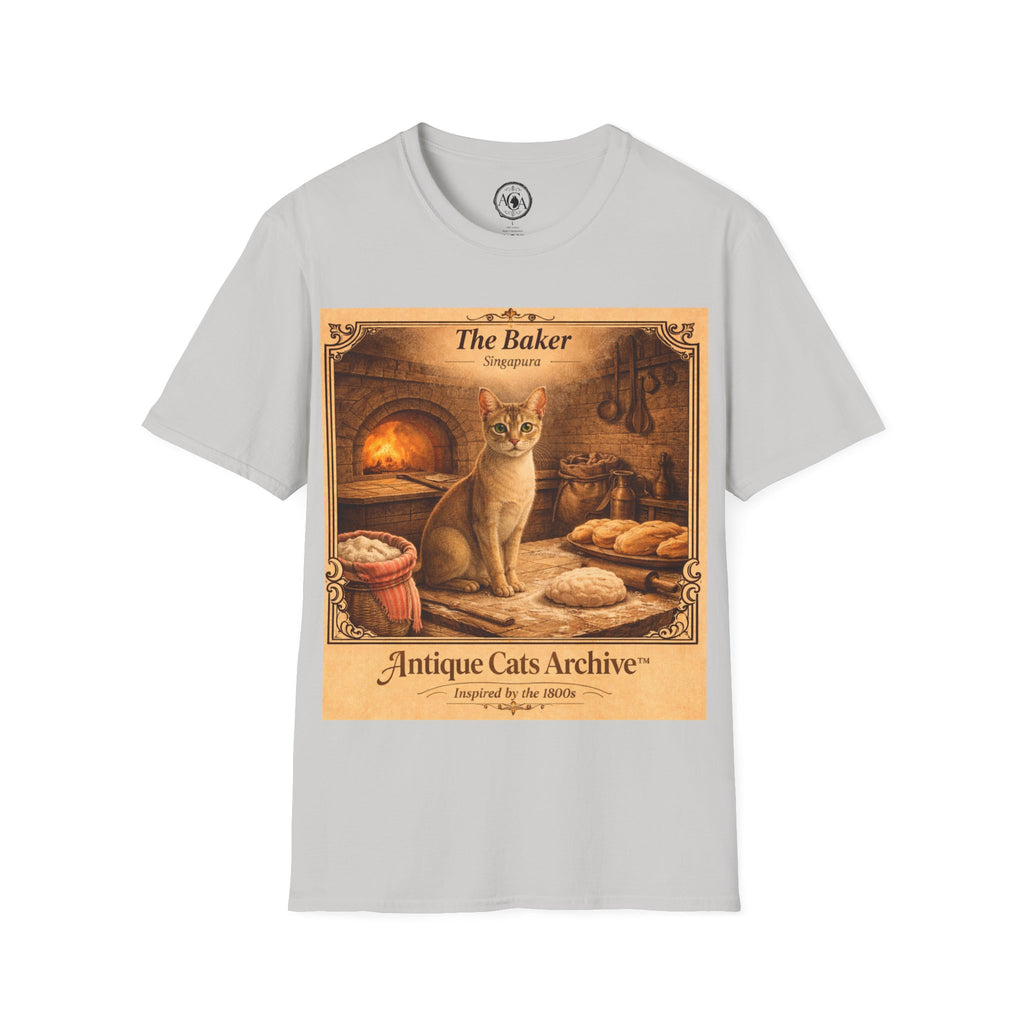 Antique Cats Archive™ Entry No. ACA-005-FND “The Baker” Tabby Cat T-Shirt – Vintage 1800s Engraving StyleThe Baker