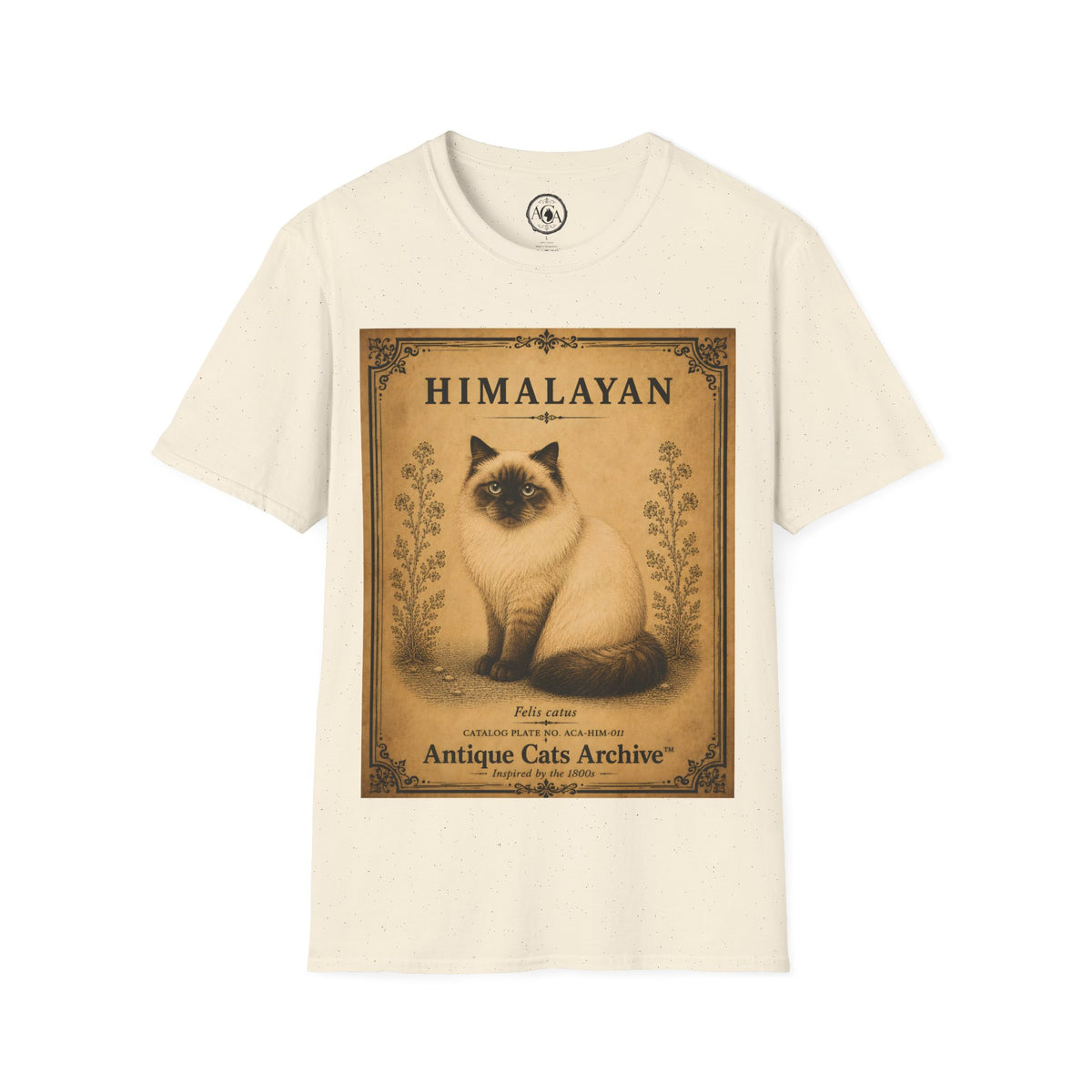 Himalayan Cat T-Shirt | Vintage Cat Illustration | Antique Cats Archive™