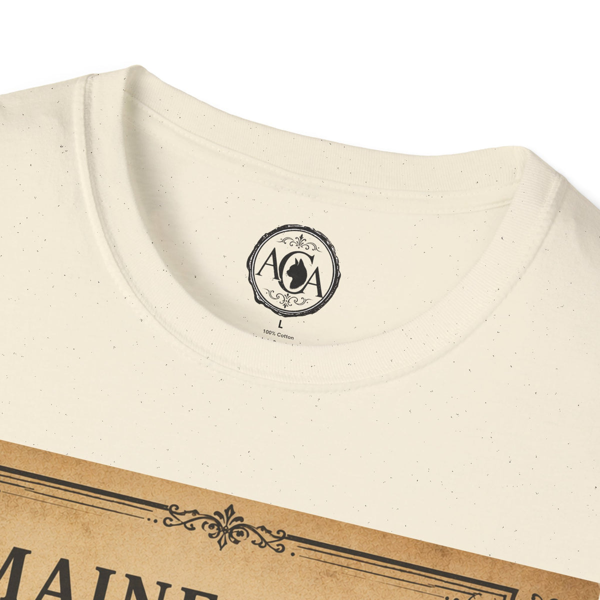 Maine Coon Cat T-Shirt | Vintage Cat Illustration | Antique Cats Archive™