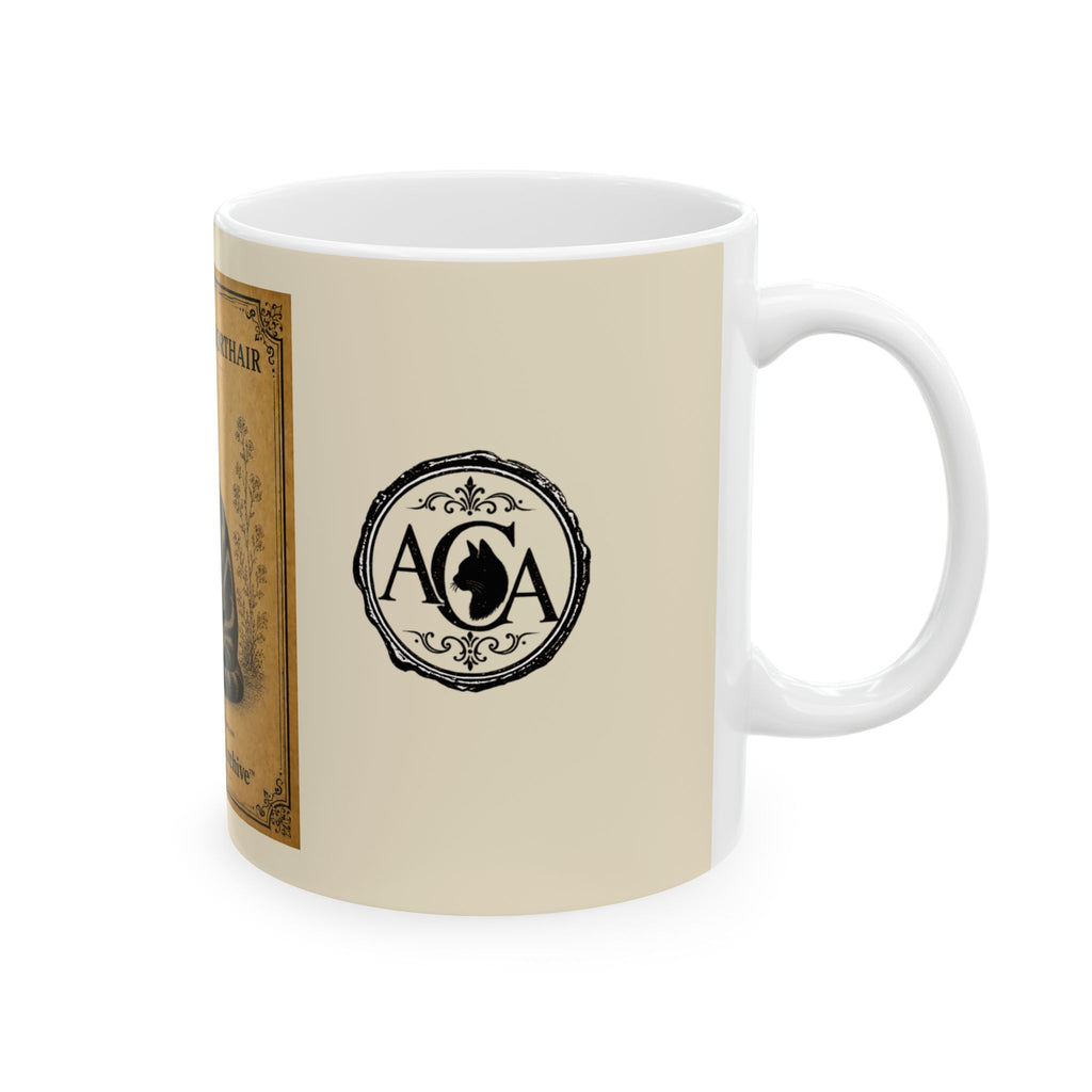 Vintage American Shorthair Ceramic Mug — Antique Cats Archive Tea & Coffee Cup (11oz)