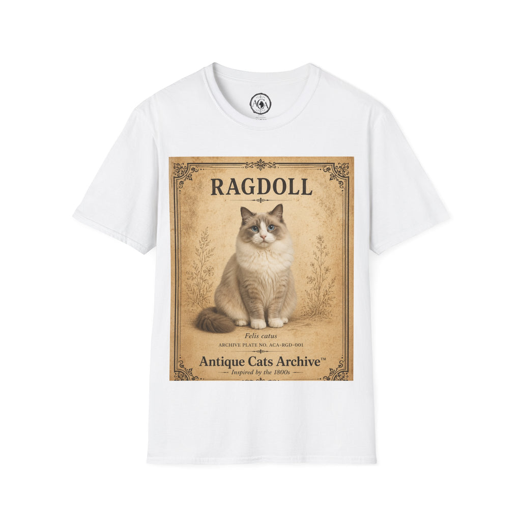 Ragdoll Cat Vintage Portrait T-Shirt