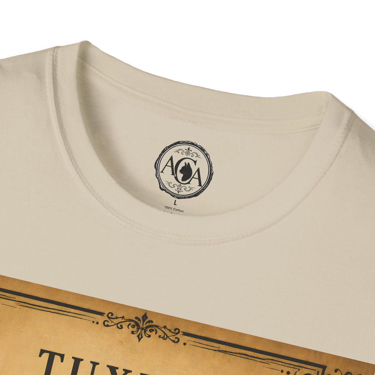 Tuxedo Cat T-Shirt | Vintage Cat Illustration | Antique Cats Archive™