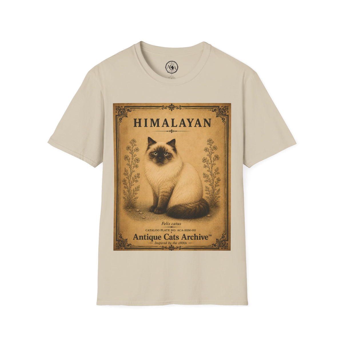 Himalayan Cat T-Shirt | Vintage Cat Illustration | Antique Cats Archive™