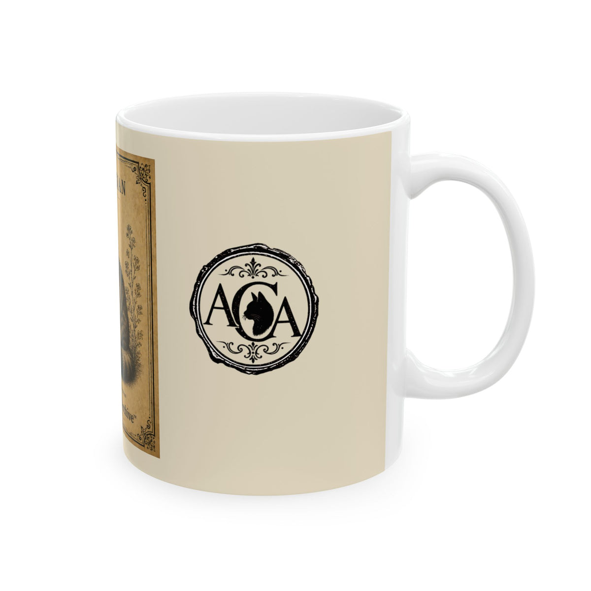 Vintage Norwegian Cat Ceramic Mug – Antique Cats Archive Tea & Coffee Cup (11oz)