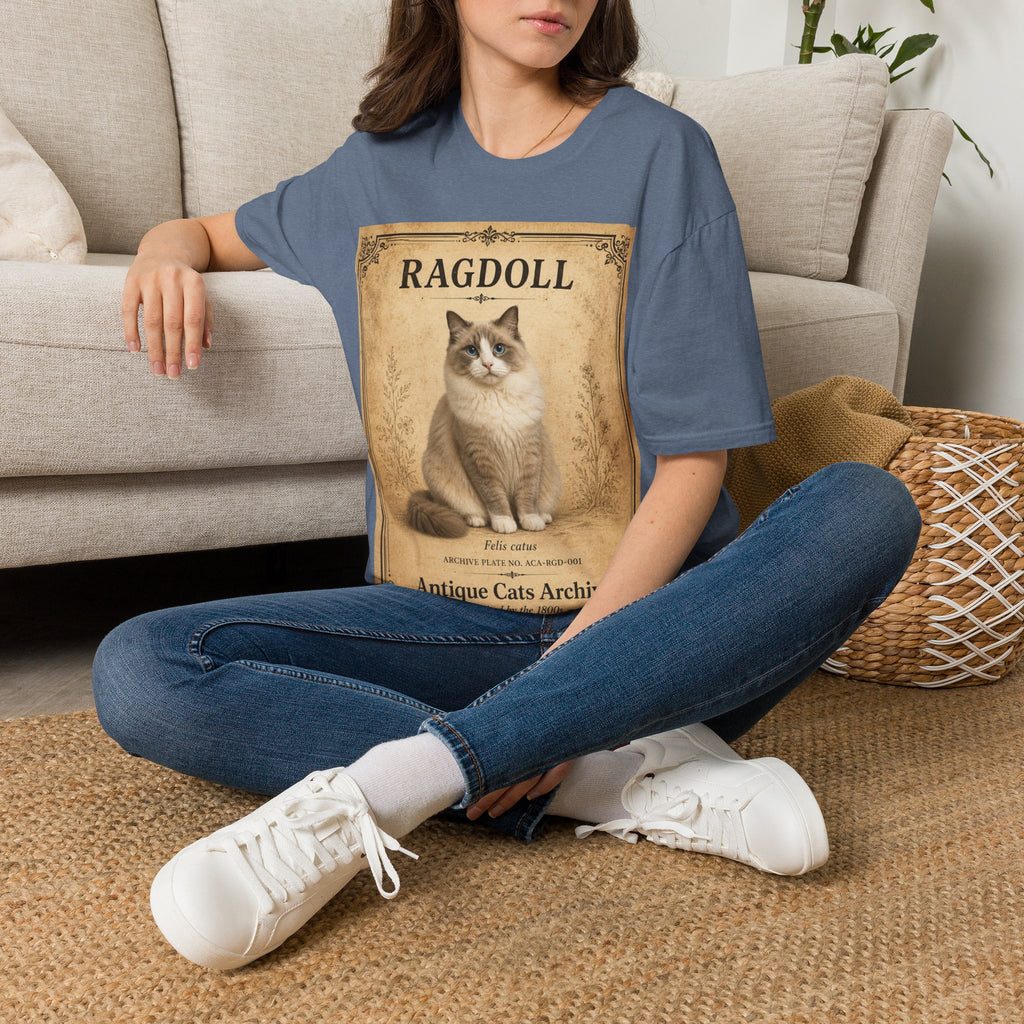 Ragdoll Cat Vintage Portrait T-Shirt