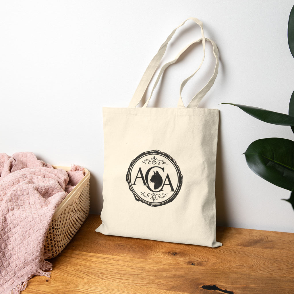 Sphynx Cat Vintage Poster Tote Bag | Antique Cats Archive Cotton Canvas